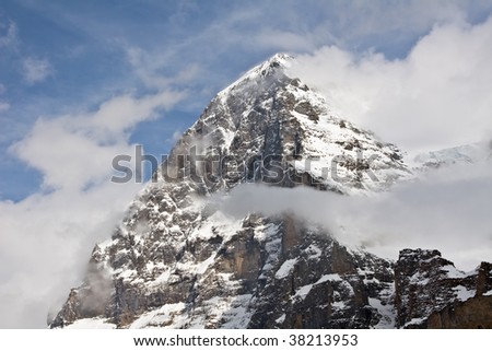 Eiger north face(Famous peak in the Jungfrau region)