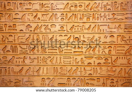Ancient Egypt Hieroglyphics