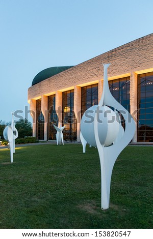 OTTAWA, CANADA - JULY 26: Canadian Museum of Civilization on July 26, 2013 in Ottawa, Canada. Established in 1856 and by Douglas Cardinal, it is one of North America\'s oldest cultural institutions.