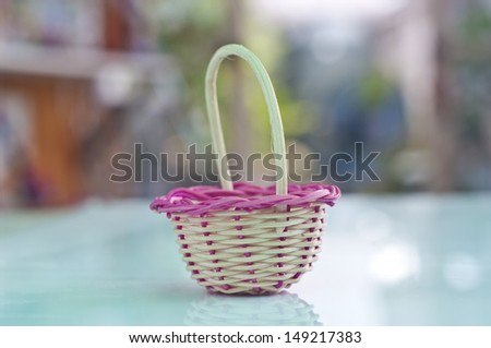 Small pink basket