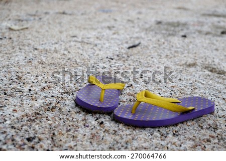Shoes and sand