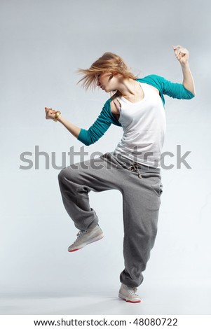 Меган Фокс Stock-photo-teenage-girl-dancing-hip-hop-studio-series-48080722