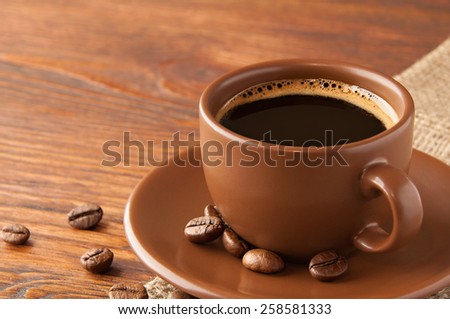 Mug Coffee with beans