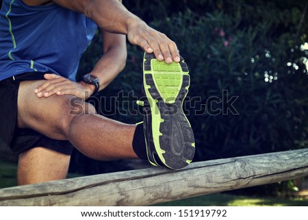 young athlete after doing a long race