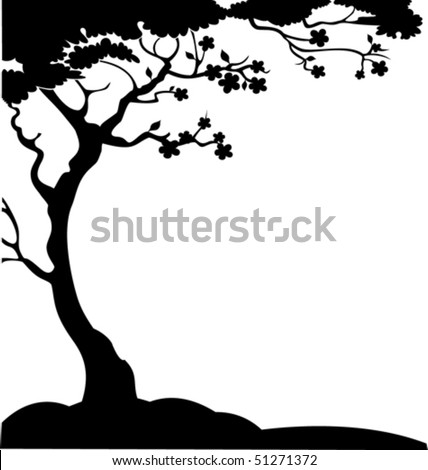 cherry tree drawing. japanese cherry tree drawing.