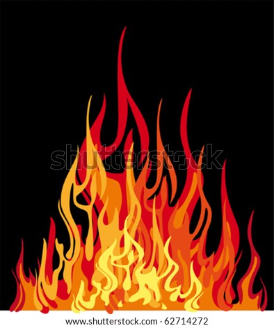 Fire Flame Background Stock Vector Illustration 62714272 : Shutterstock