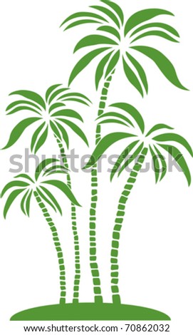 Palm Tree Stock Vector Illustration 70862032 : Shutterstock