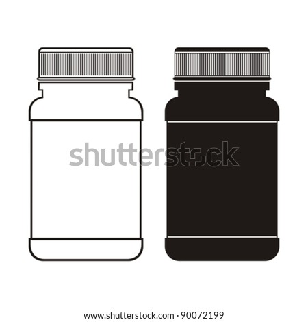 Pill Bottle Silhouette