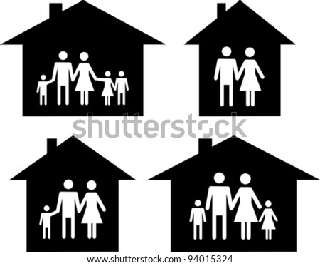 house silhouette vector