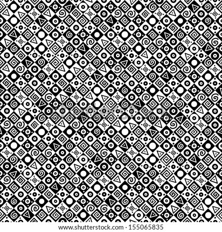 Black and white geometric background. Illustration
