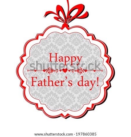 Happy Father\'s Day! Greeting card.  Illustration