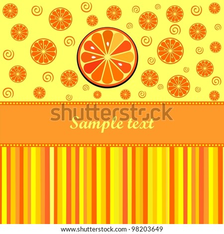 background with bright orange and place for your text. .illustration