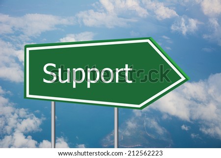 Write a support on the Road Sign