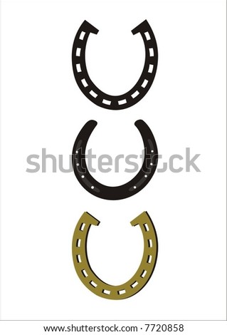 horseshoes clip art. stock vector : horseshoe