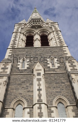 Christ Church Cathedral in Christchurch, South Island, New Zealand.