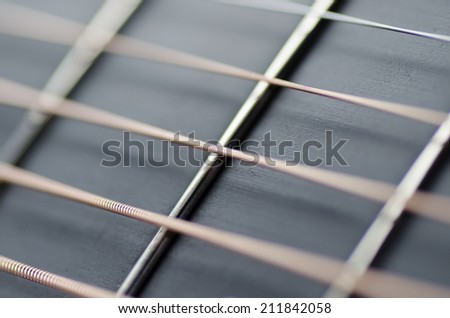 Guitar strings and frets