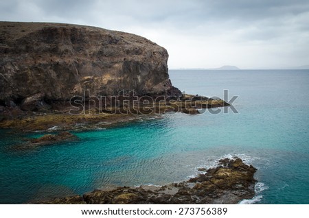 Cliffs by the sea, Lanzarote