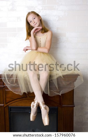 Portrait of a young eleven year old dancer