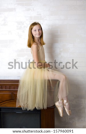Portrait of a young eleven year old dancer