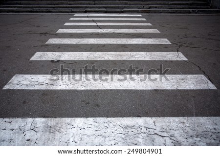 pedestrian crossing mark