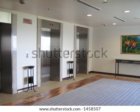 modern lift lobby