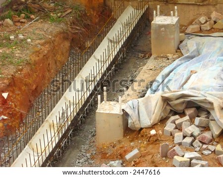 construction drain and walkway