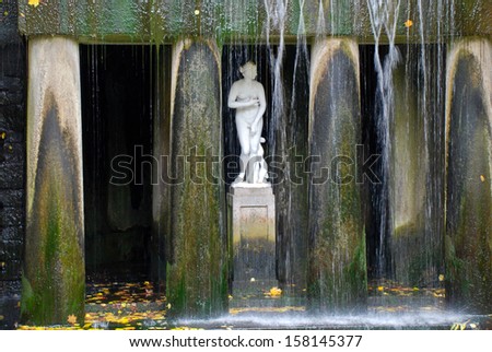 Fountain and forest landscape/Fountain and forest landscape/Fountain and forest landscape