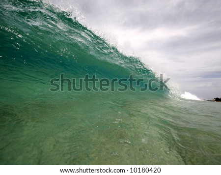 aqua green wave