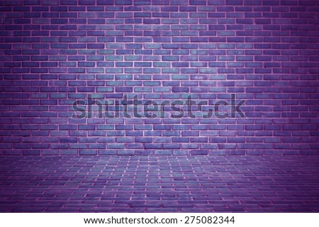 exotic purple brick wall background or texture