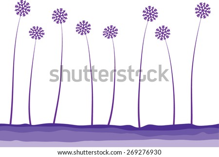 purple flowers with purple background