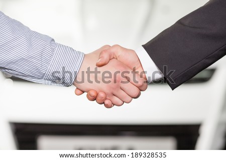 Good deal. Close-up of handshaking