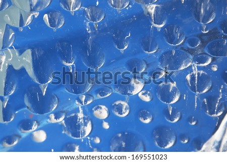 Icy bubbles