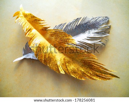 Paper feathers, background