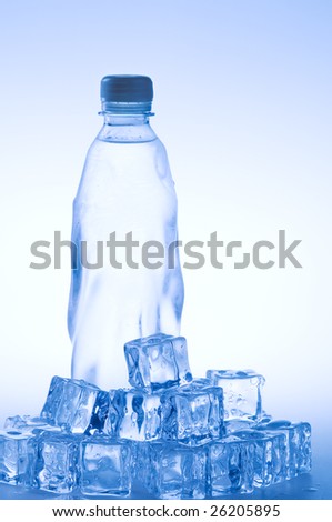 cold mineral water bottle