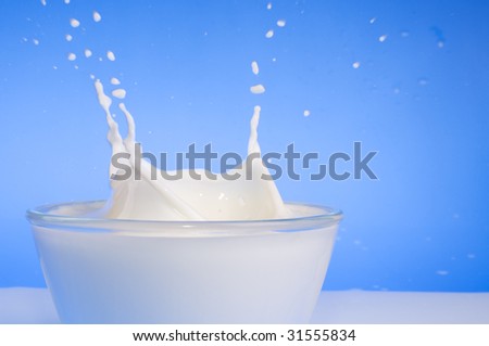 Splash of fresh cold white milk background