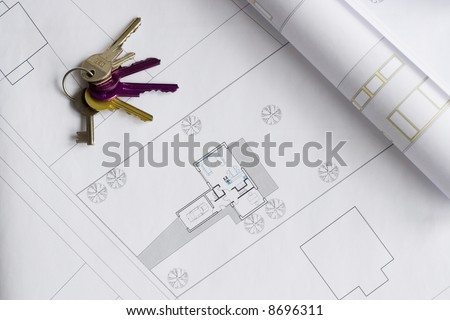 Building plan and keys