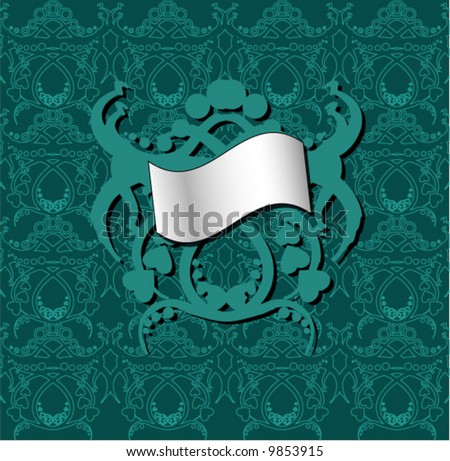 Teal Wallpaper on Teal Wallpaper With Symbol Stock Vector 9853915   Shutterstock