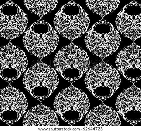 Black  White Wallpaper on Ornamental Black And White Wallpaper Stock Vector 62644723