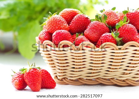 Fresh summer strawberries