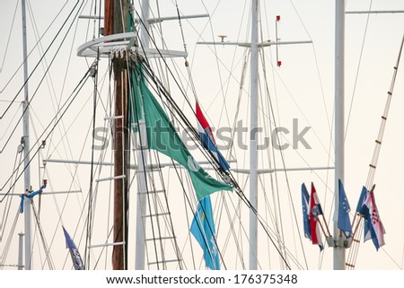 Croatian yacht rigging elements