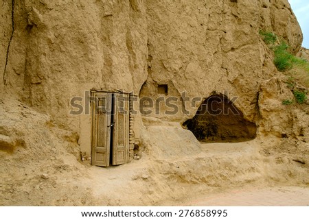Ancient cave, the tomb of the prophet Daniel, Samarkand, Uzbekistan