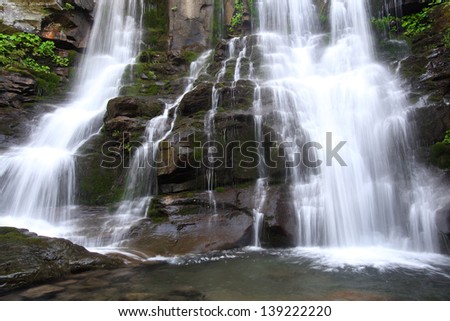 mountain spring water cascades