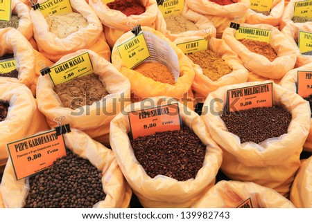spices natural herbs to flavor foods to teas