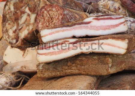 bacon sliced pork processing pork charcuterie products typical florence