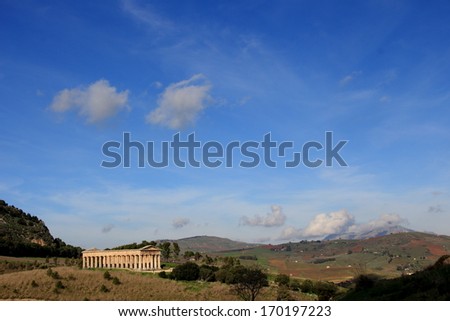 segesta archaeological site of ancient greece drills Sicily Italy