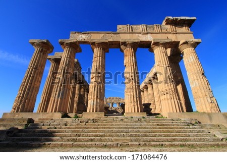 selinunte temple of hera ancient Greek city situated on the southwestern coast of Sicily