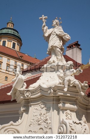 Benedictine Abbey of Melk path of love along the Danube Austria