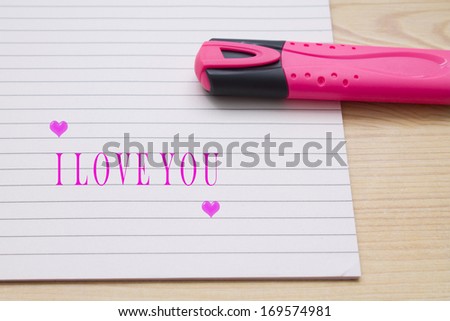 pen with letters