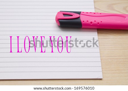 pen with letters
