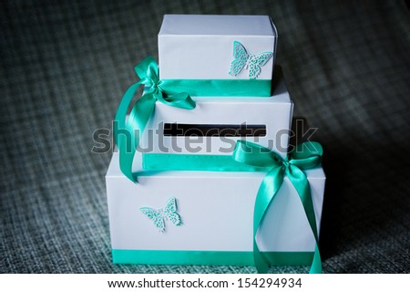 beautiful box for gifts in the form of cake